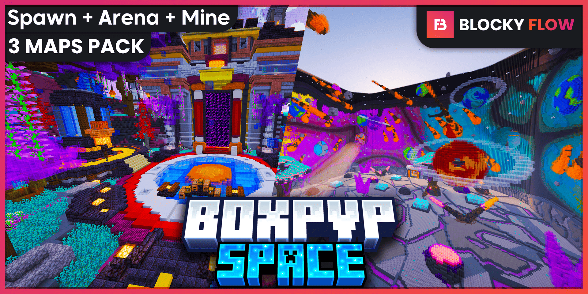 Space Boxpvp - Spawn, Arena, Mine 3 MAPS preview image