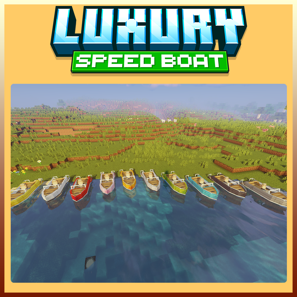 luxury speed boat minecraft blockbench vehicles mounts