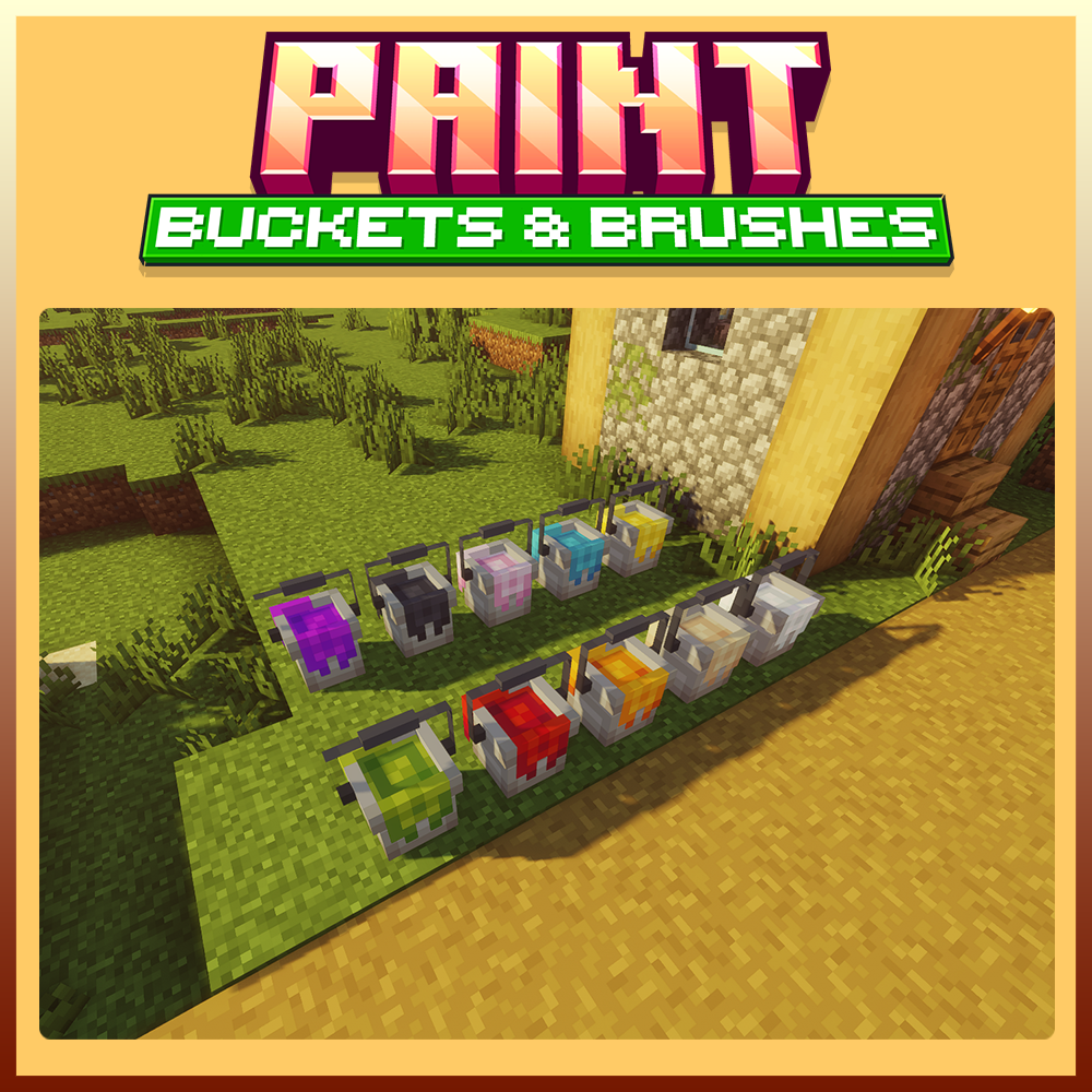 paint buckets and brushes minecraft blockbench furniture