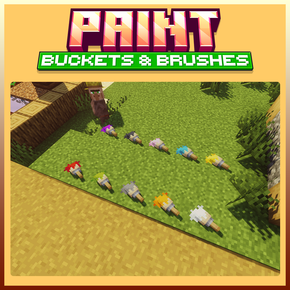 paint buckets and brushes minecraft blockbench furniture