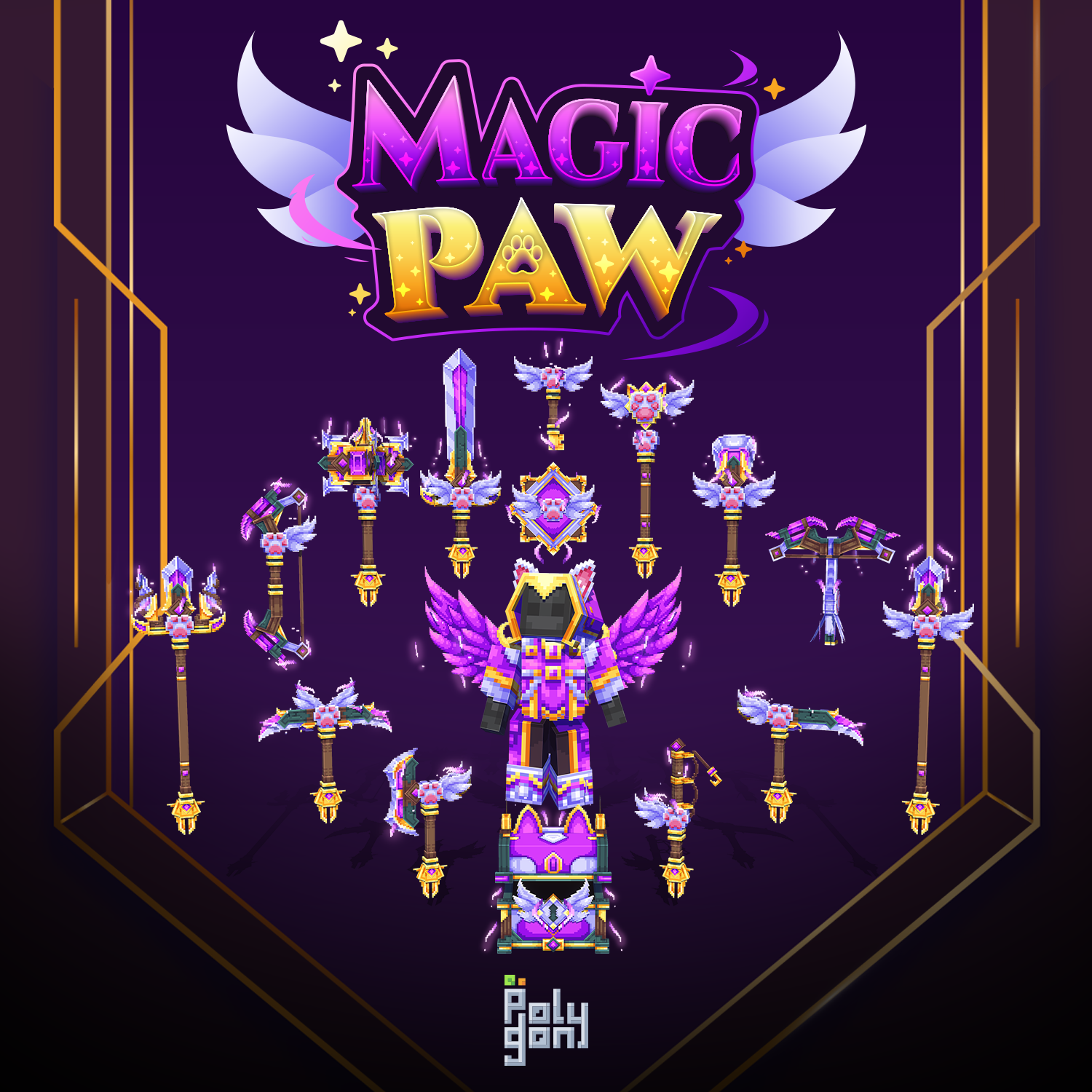 Magic Paw Animated Weapons and Tools Set (64x) preview image