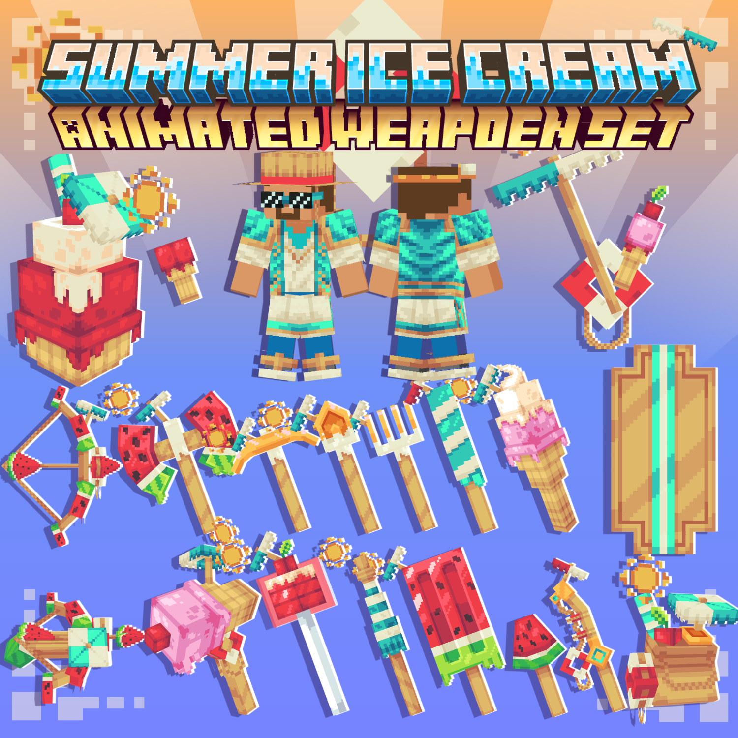 Summer Ice Animated Weapon Set Volume 1 preview image