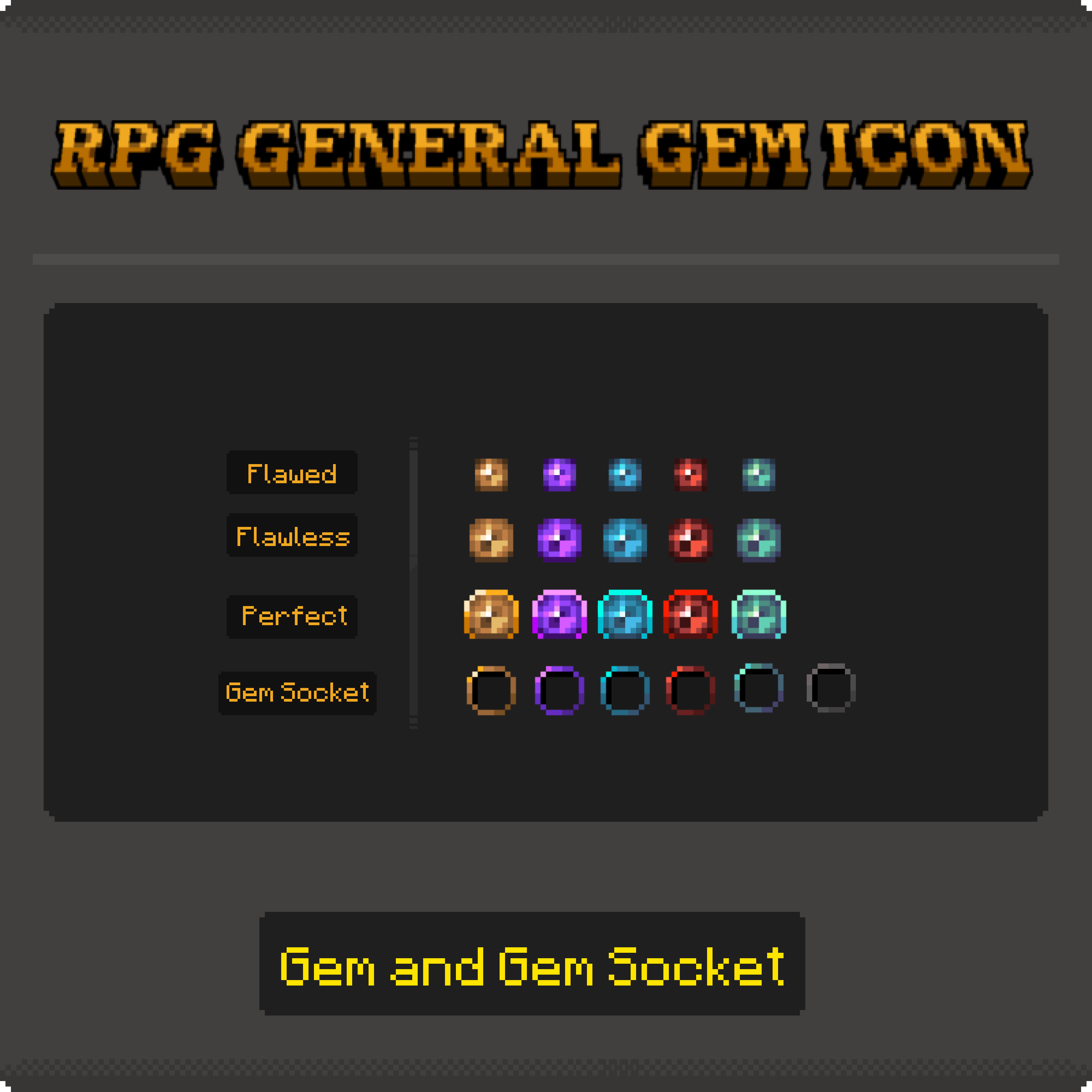 General Tooltip GemSocket Icons Vol.3 preview image
