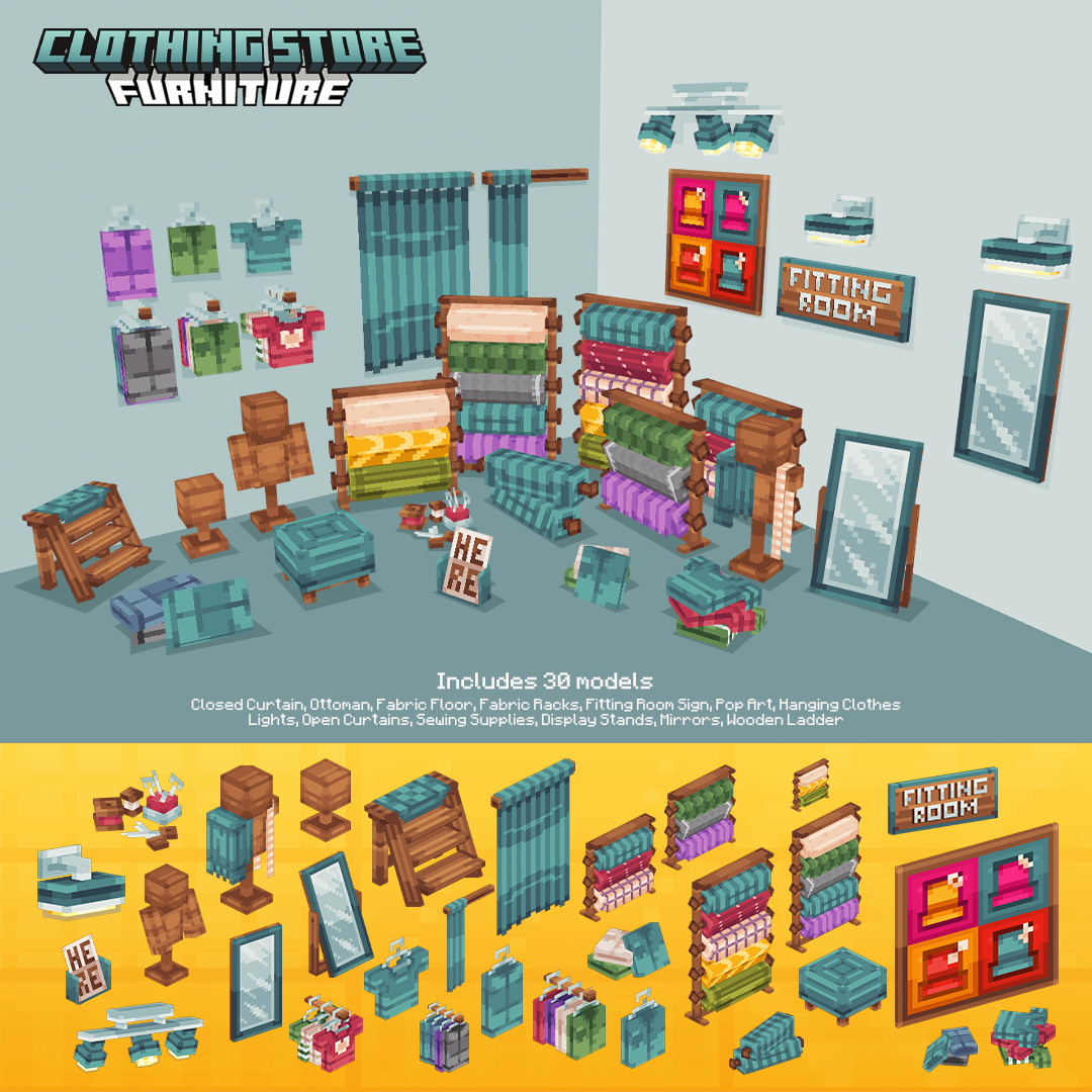 Clothing Shop Furniture [Dyeable] preview image