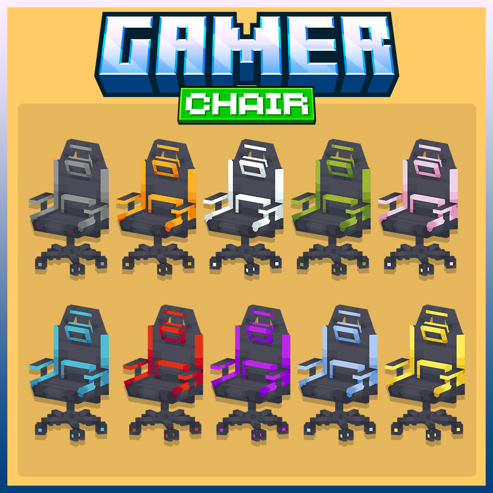 chair furniture decor pack blockbench minecraft