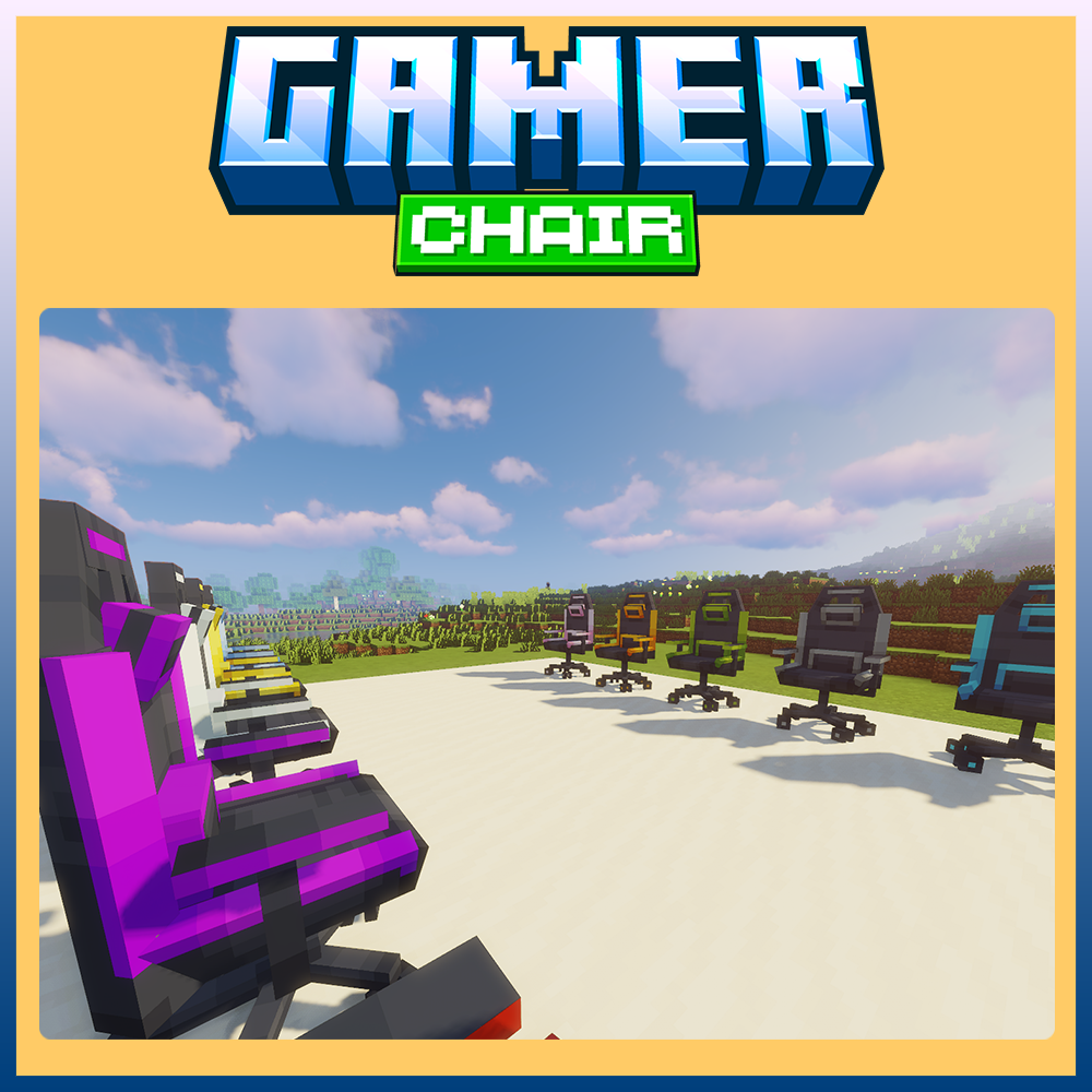 chair furniture decor pack blockbench minecraft