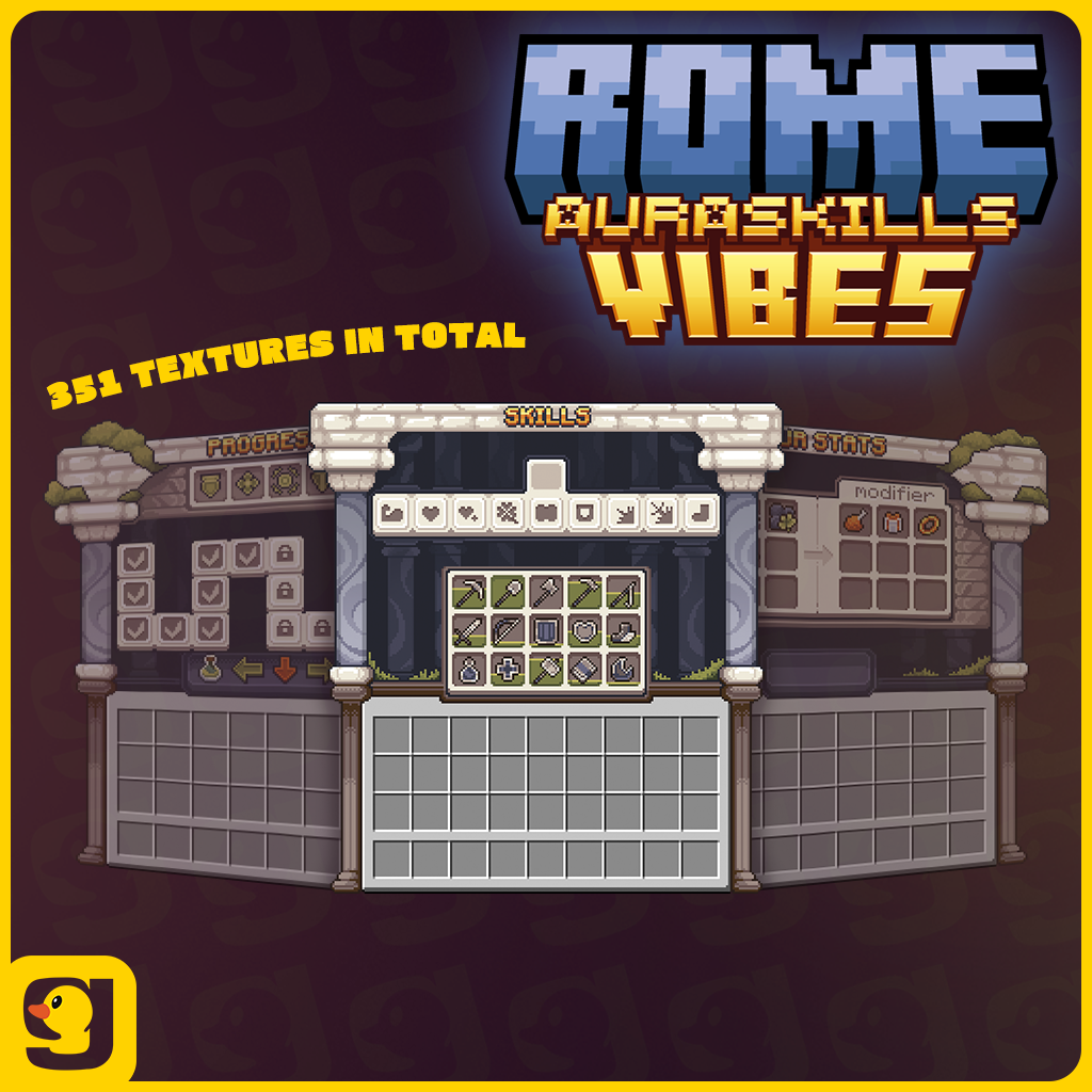 Rome Vibes | AuraSkills Balanced GUI Configuration preview image