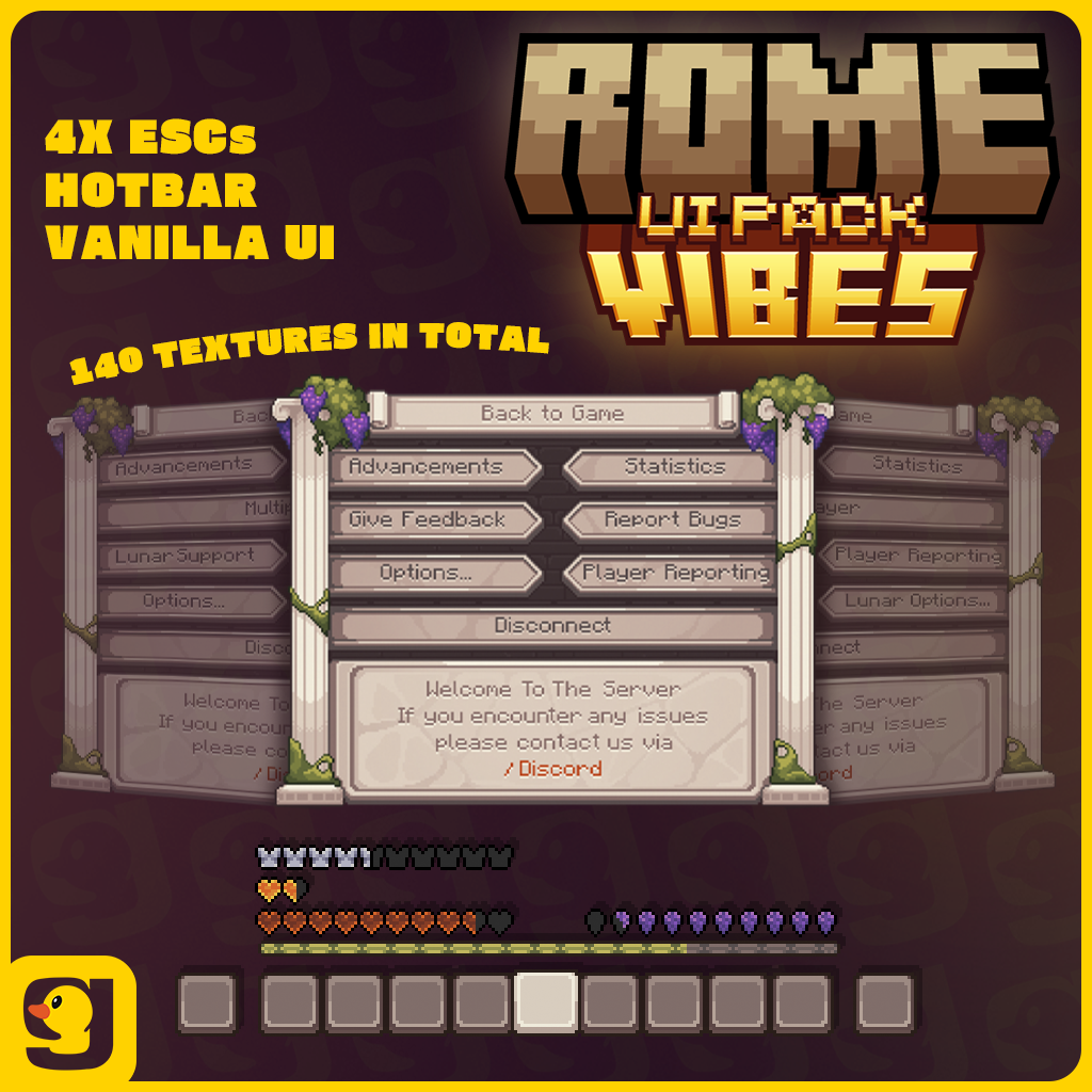 Rome Vibes | ESC + Hotbar & UI Pack preview image