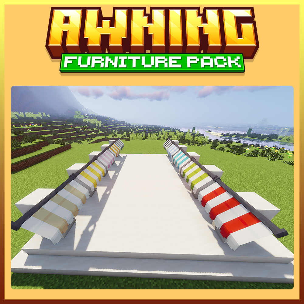 minecraft blockbench awning furniture pack