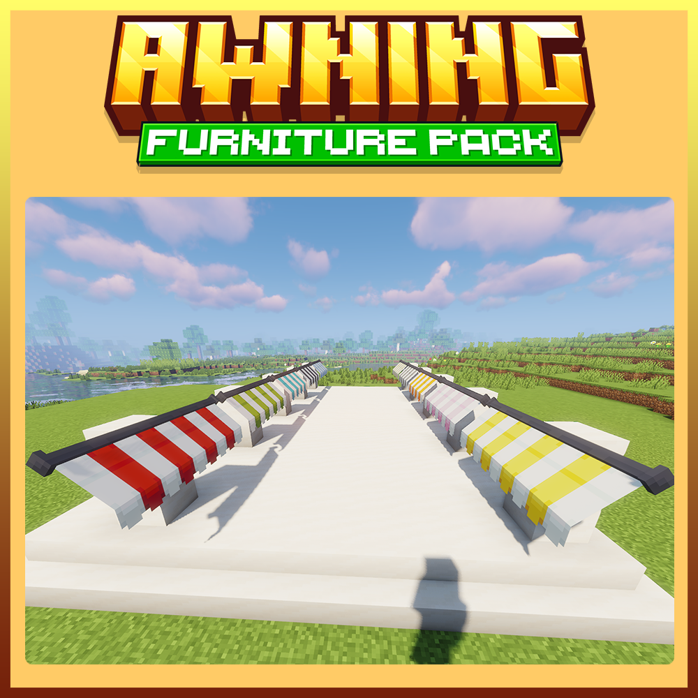 minecraft blockbench awning furniture pack