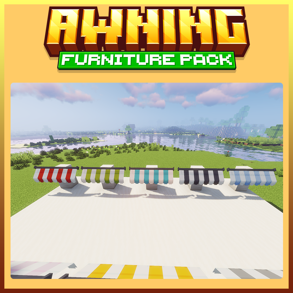 minecraft blockbench awning furniture pack