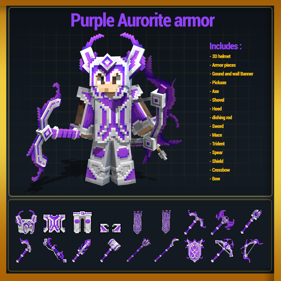 purple aurorite armor set