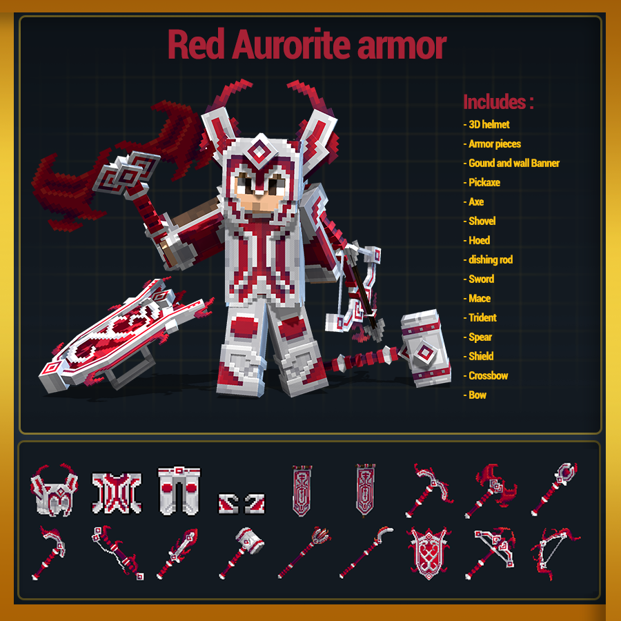red aurorite armor set