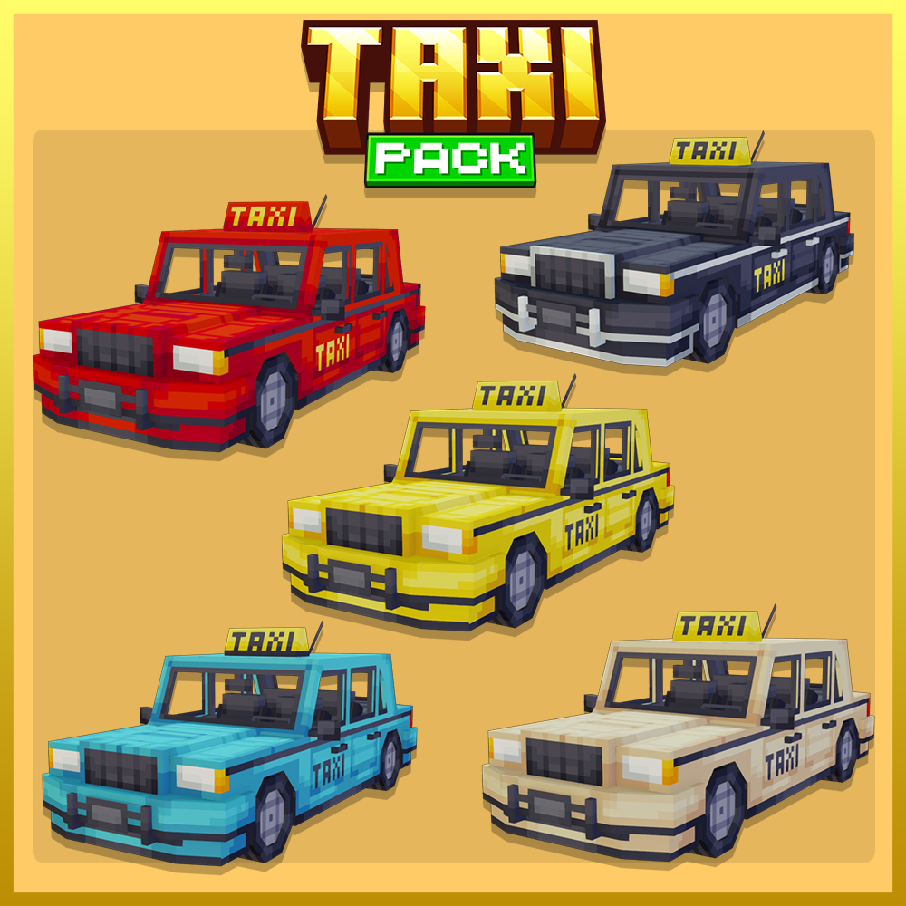 taxi vehicle pack minecraft blockbench