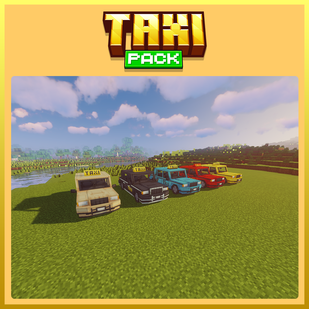taxi vehicle pack minecraft blockbench