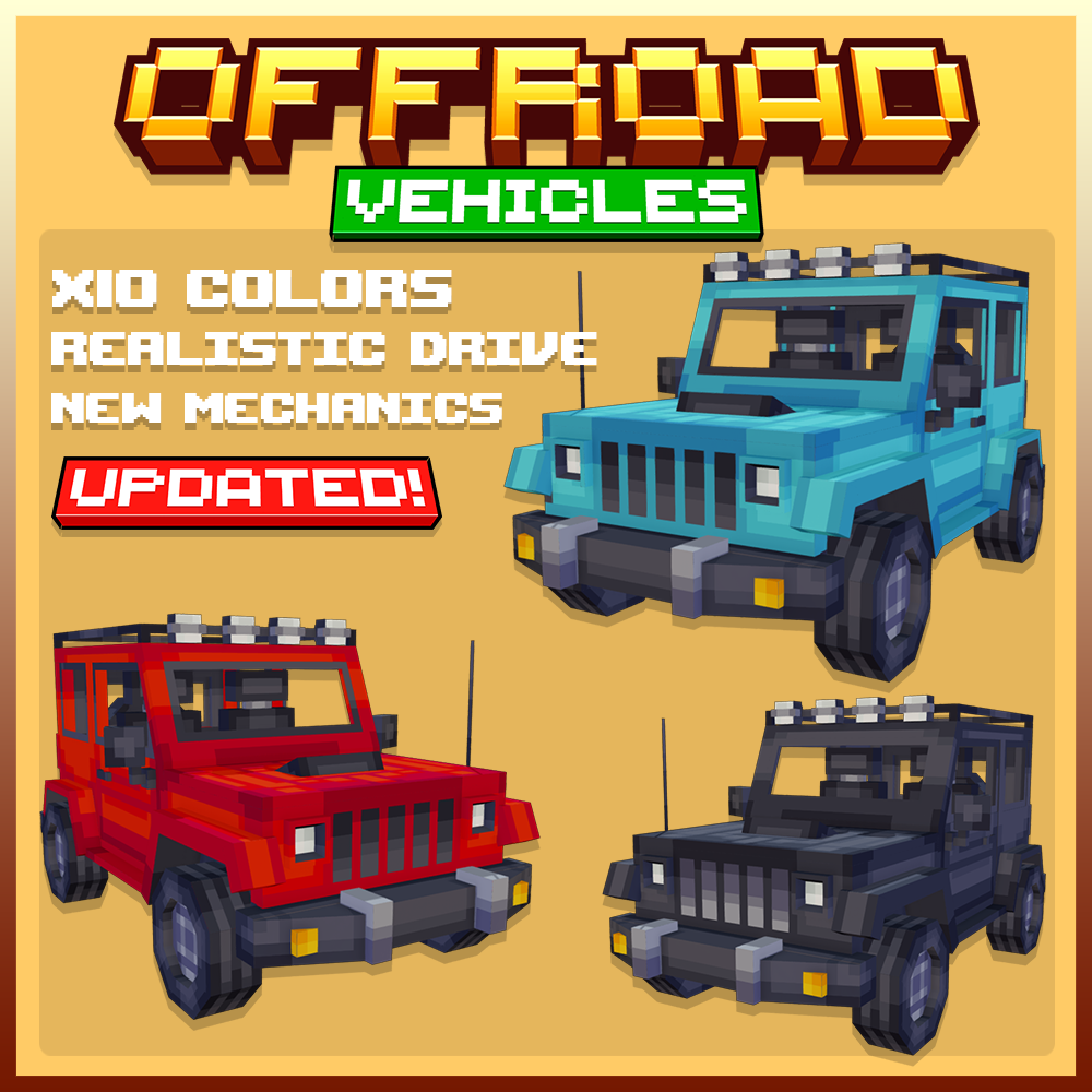 offroad vehicles minecraft blockbench