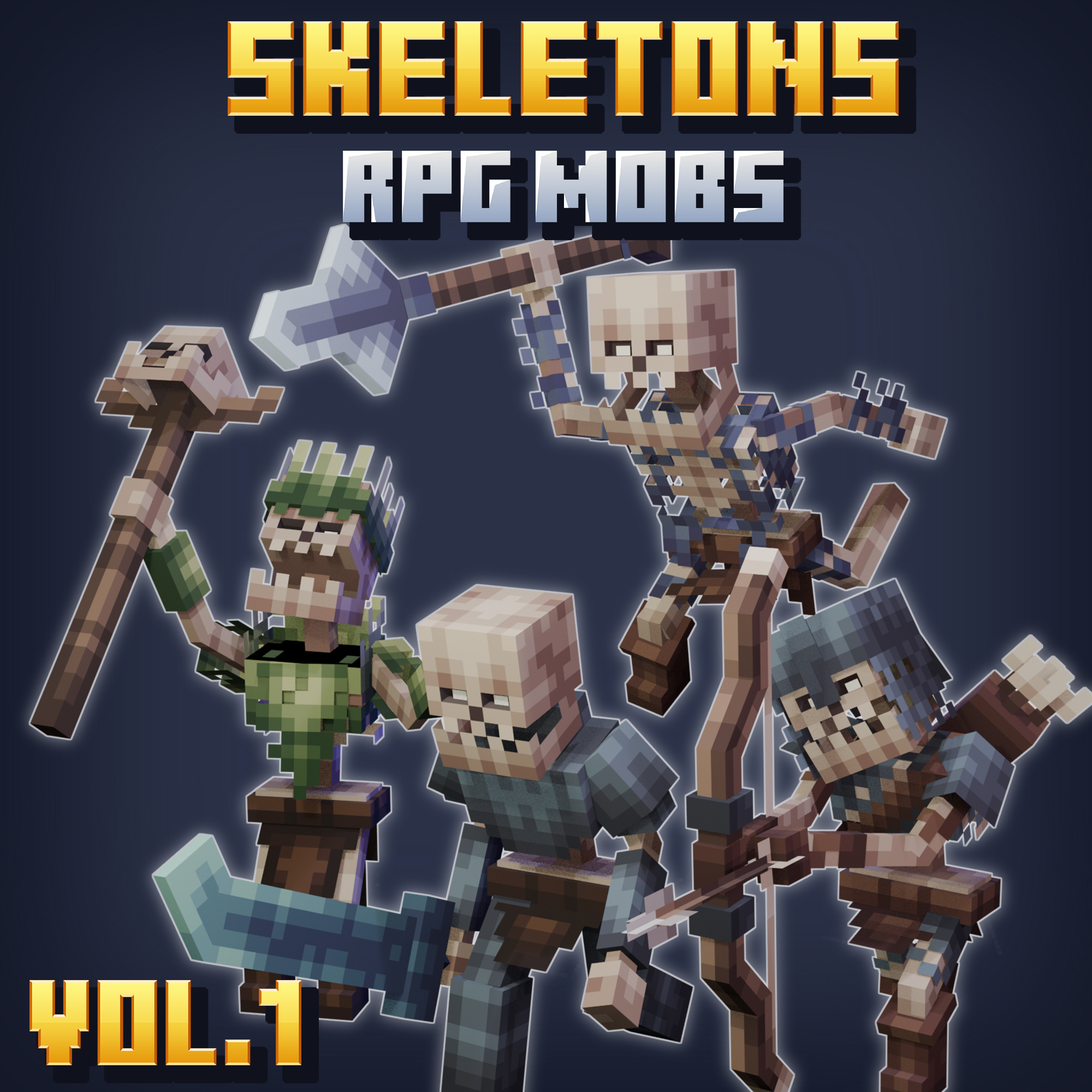 Skeletons Vol 1 | RPG Mobs preview image