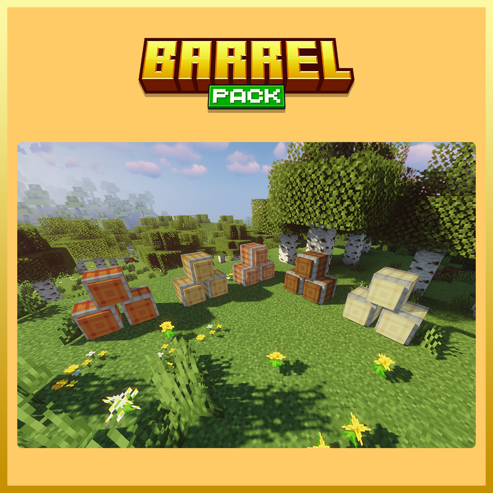 barrel furniture decor pack minecraft blockbench
