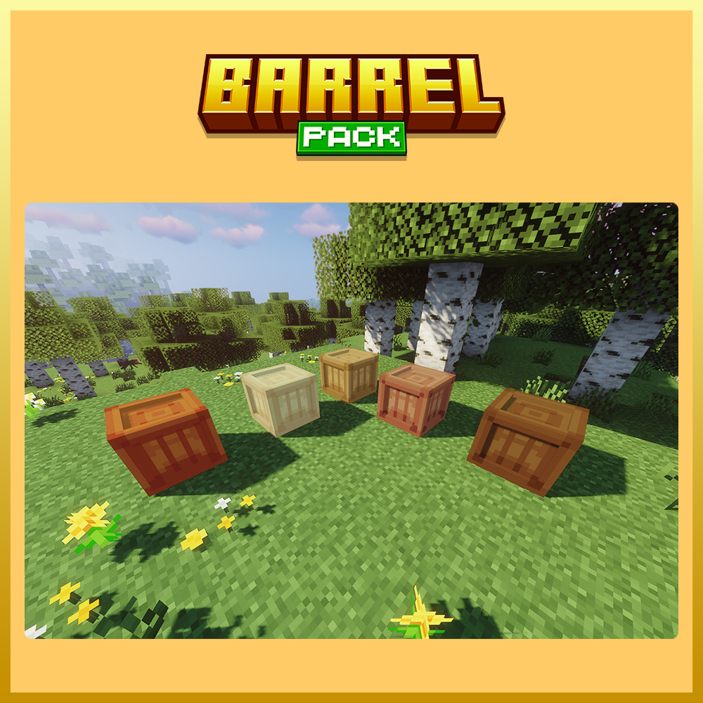 barrel furniture decor pack minecraft blockbench