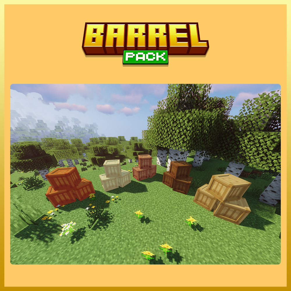 barrel furniture decor pack minecraft blockbench