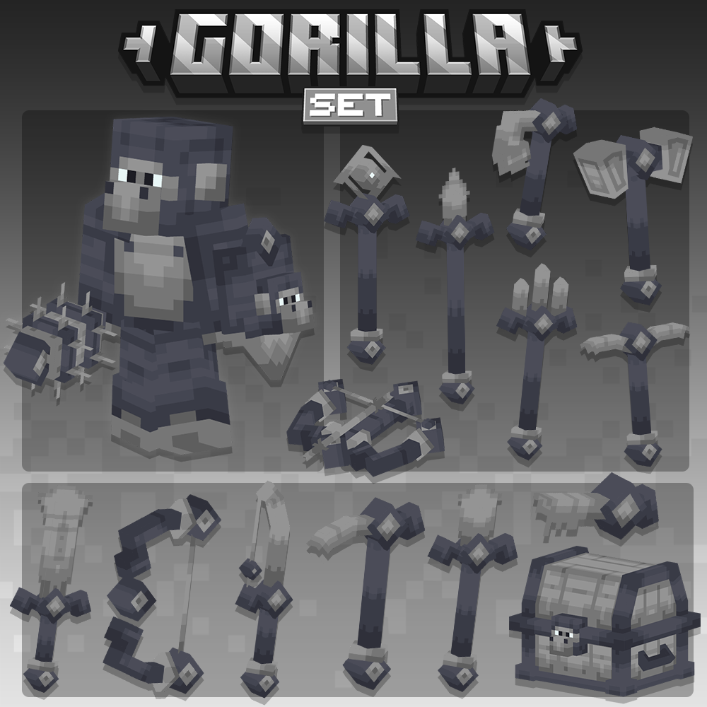 weapons tools bundle minecraft blockbench