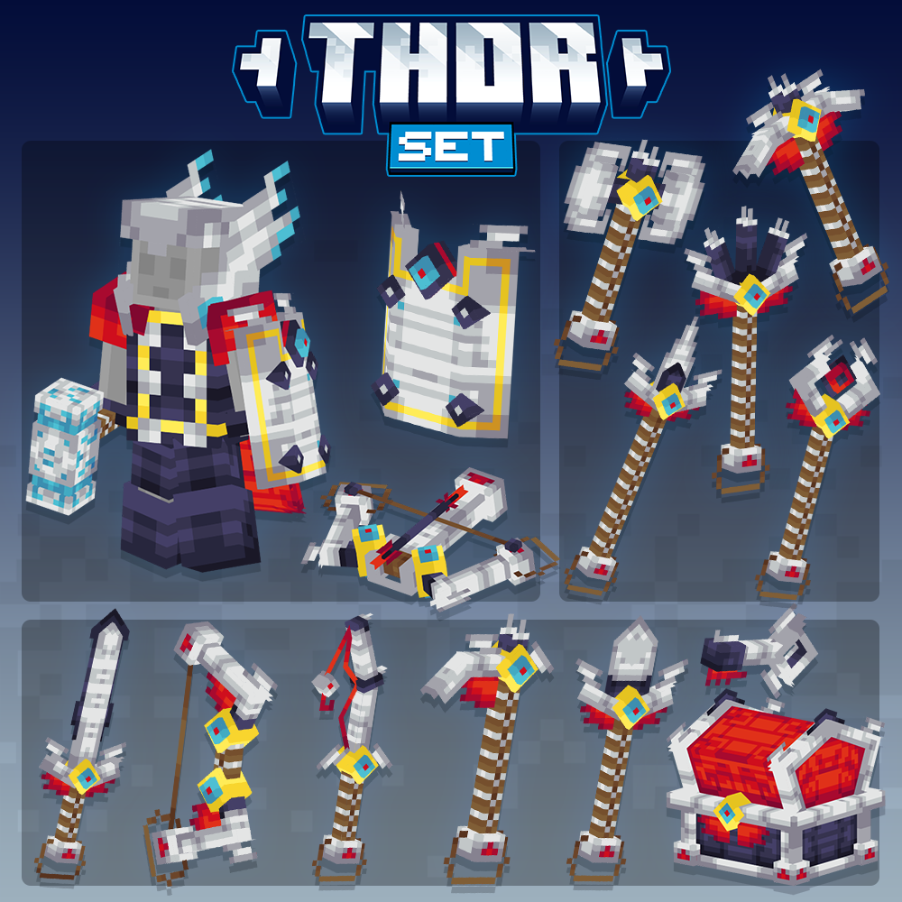 weapons tools bundle minecraft blockbench
