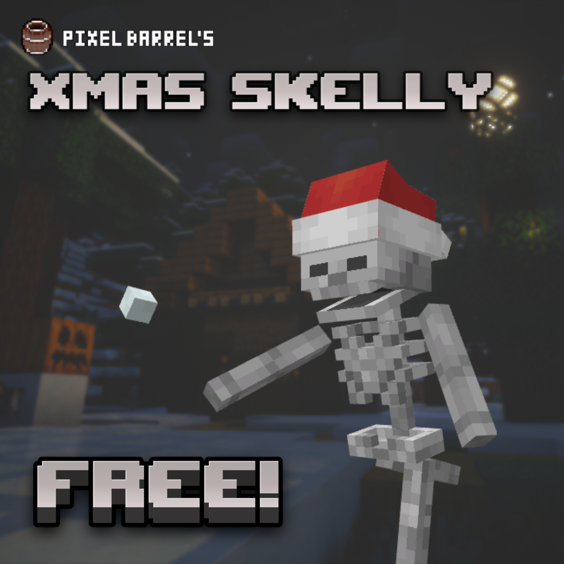 FREE!! Snowbone the Christmas Skeleton preview image