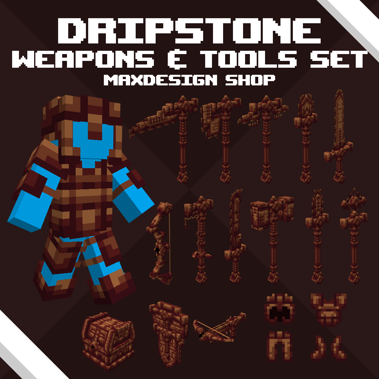 Dripstone Weapons & Tools Set pré-visualização