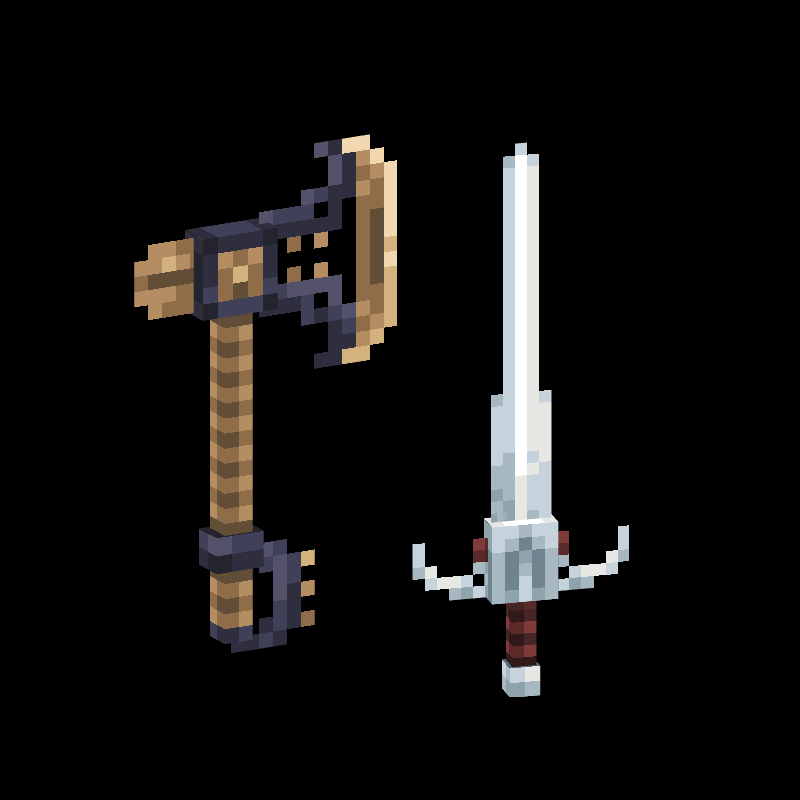 Wepons Side by Side