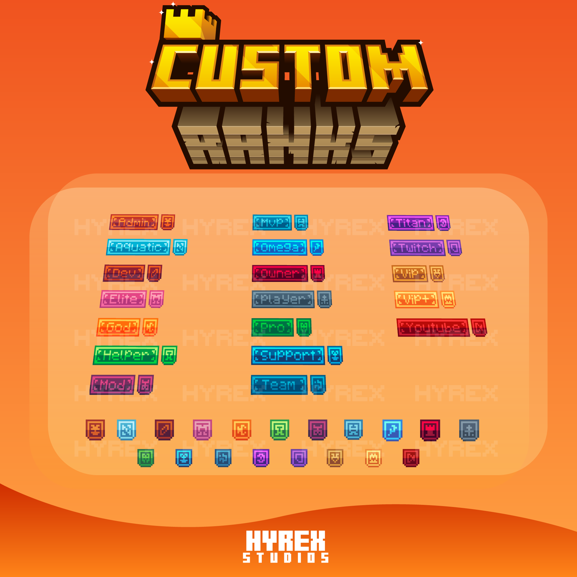 Imagen previa de CUSTOM RANKS 👑 | Ranks Pack 1