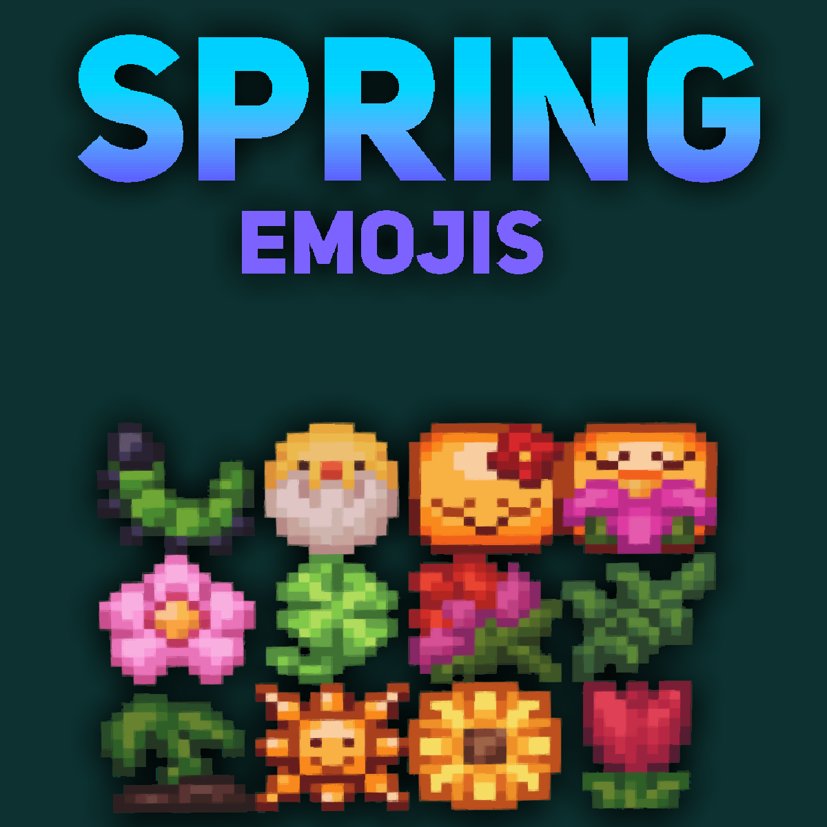 Spring Emojis Pack preview image